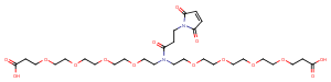 Mal-N-bis(PEG4-C2-acid)图片