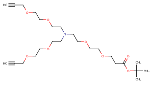 N-(PEG2-Boc)-N-bis(PEG2-propargyl)图片