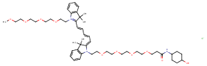 N-(m-PEG4)-N'-(4-Hydroxycyclohexyl-1-amido-PEG4)-Cy5ͼƬ
