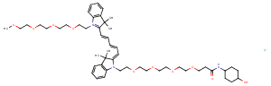 N-(m-PEG4)-N'-(4-Hydroxycyclohexyl-1-amido-PEG4)-Cy5图片