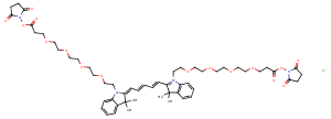 Bis-(N,N'-PEG4-NHS ester)-Cy5图片