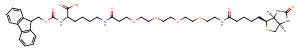 Fmoc-Lys(biotin-PEG4)-OH图片