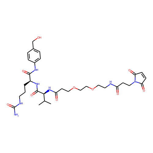 Mal-amido-PEG2-Val-Cit-PAB-OH图片