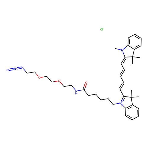 N-Methyl-N'-(azido-PEG2-C5)-Cy5ͼƬ