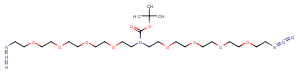 N-Boc-N-bis(PEG4-azide)图片