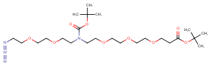 N-(Azido-PEG2)-N-Boc-PEG3-Boc图片