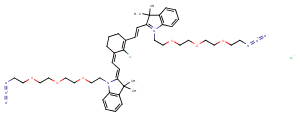 N,N'-bis-(azide-PEG3)-chlorocyclohexenyl Cy7ͼƬ