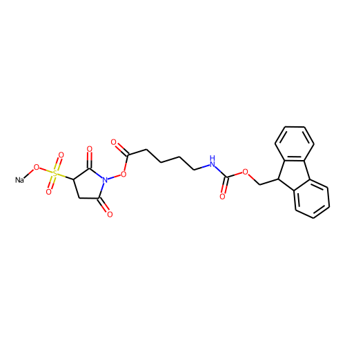 Fmoc-NH-pentanoic acid-NHS-SO3Na图片