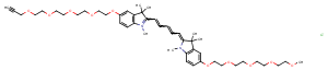 N-methyl-N'-methyl-O-(m-PEG4)-O'-(propargyl-PEG4)-Cy5图片