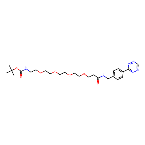 Tetrazine-Ph-NHCO-PEG4-NH-Boc图片