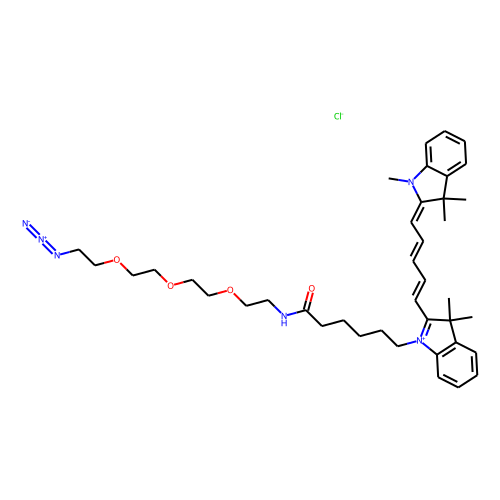 Cy5-PEG3-azide图片