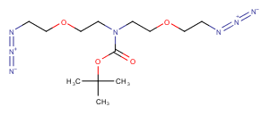 N-Boc-N-bis(C2-PEG1-azide)图片