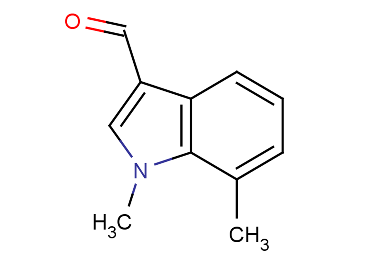 1,7-dimethyl-1H-indole-3-carbaldehyde图片