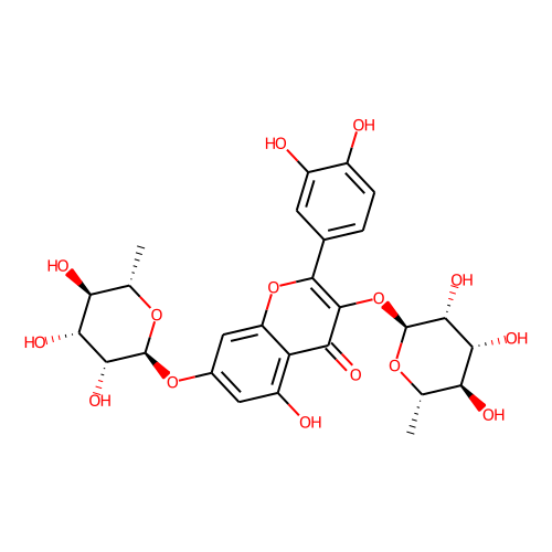 Quercetin 3,7-di-O-rhamnoside图片