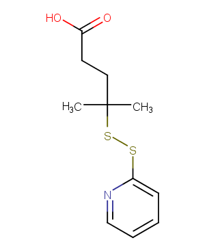 4-Methyl-4-(pyridin-2-yldisulfanyl)pentanoic acid图片