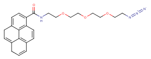 Pyrene-amido-PEG4-azide图片