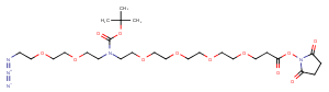 N-(Azido-PEG2)-N-Boc-PEG4-NHS ester图片