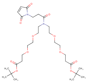 N-Mal-N-bis(PEG2-C2-Boc)图片