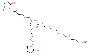 2-(Azido-PEG3-amido)-1,3-bis(NHS ester)图片