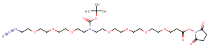 N-(Azido-PEG4)-N-Boc-PEG4-NHS ester图片