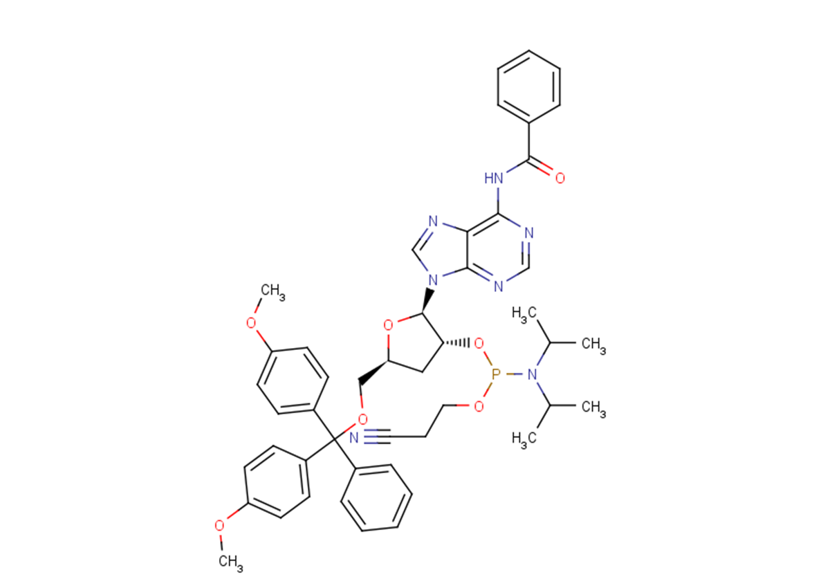 N6-Bz-5'-O-DMTr-3'-deoxyadenosine-2'-O-CED-phosphoramidite图片