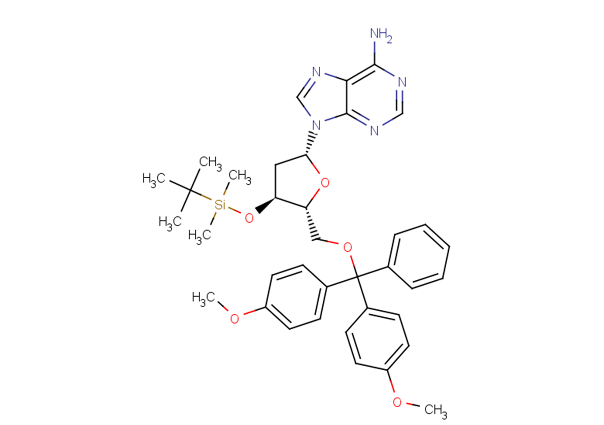 3'-O-(t-Butyldimethylsilyl)-5'-O-(4,4'-dimethoxytrityl)-2'-deoxyadenosine图片