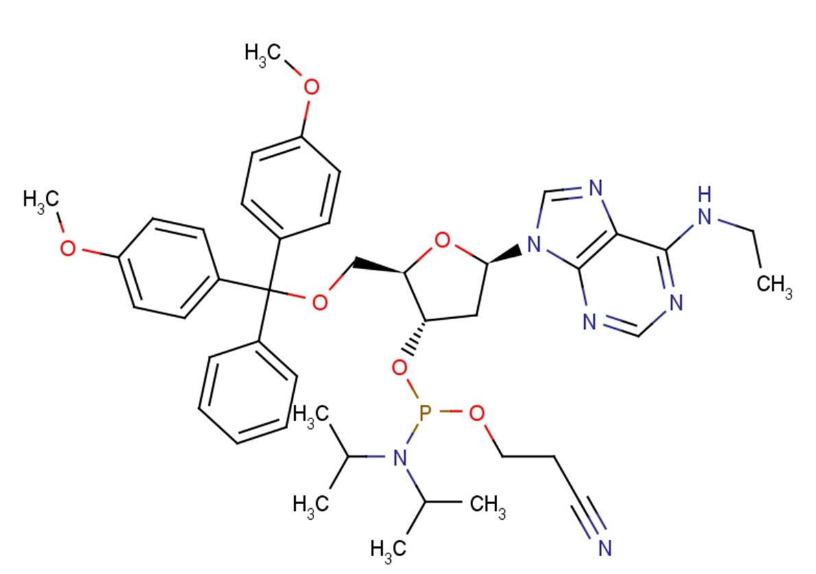 5'-O-DMTr-N6-ethyl-2'-deoxyadenosine 3'-CED phosphoramidite图片