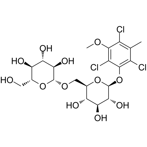 2,4,6-Trichlorol-3-methyl-5-methoxy-phenol 1-O--d-glucopyranosyl-(16)--d-glucopyranosideͼƬ