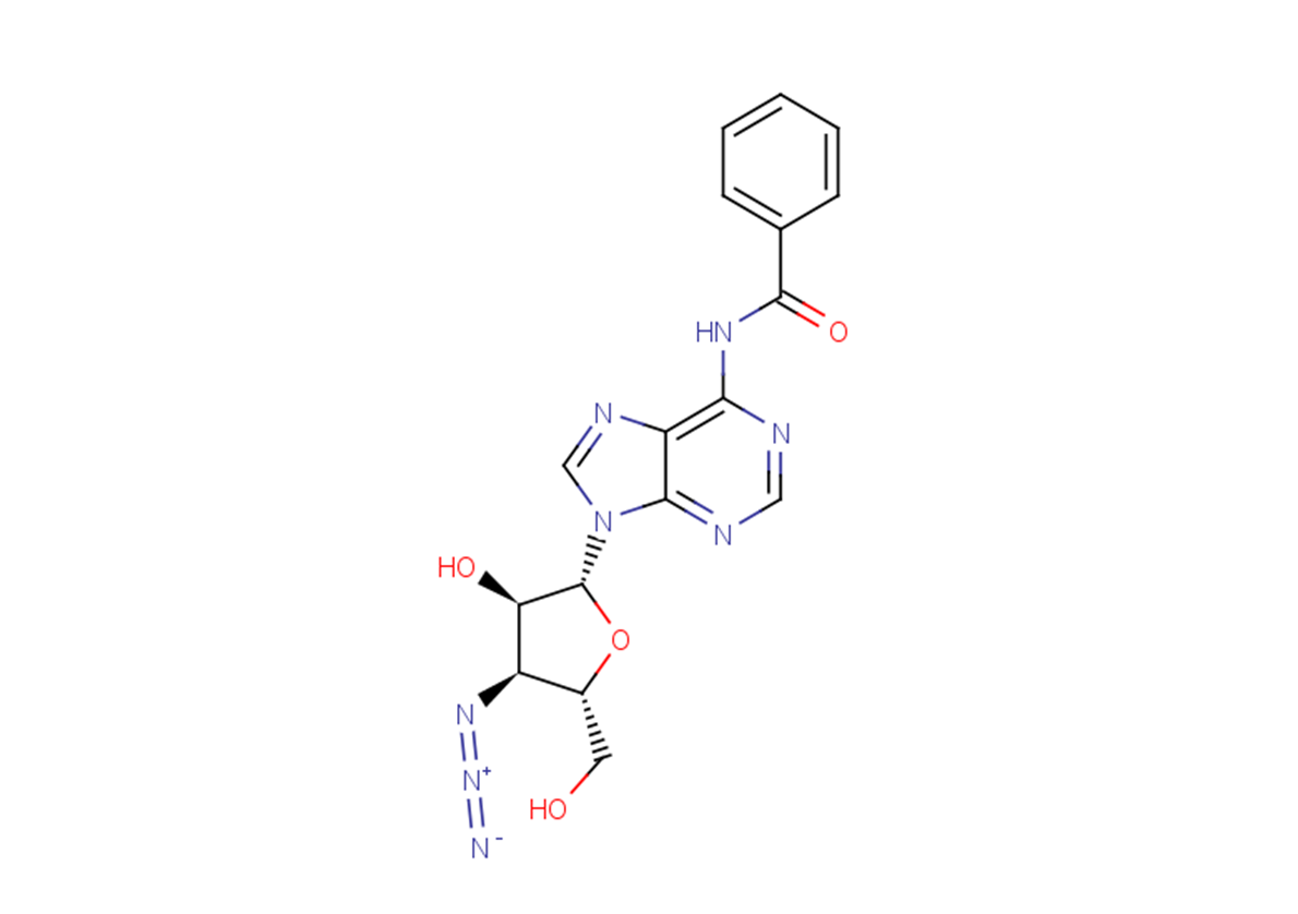 3'-Azido-N6-benzoyl-3'-deoxyadenosineͼƬ