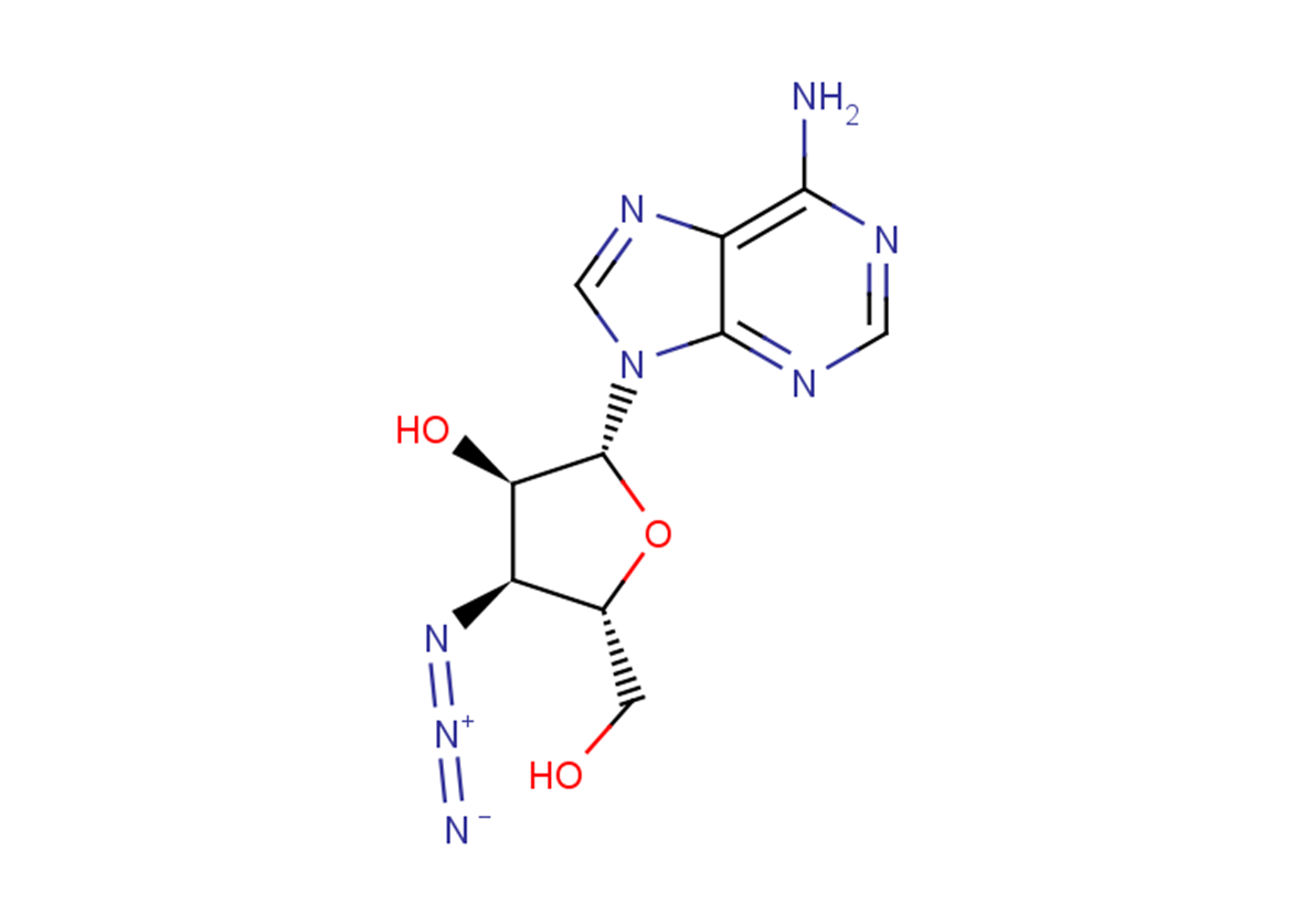3'-Azido-3'-deoxyadenosine图片
