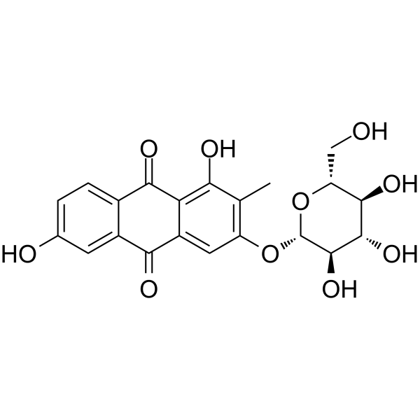 3-(-D-Glucopyranosyloxy)-1,6-dihydroxy-2-methyl-9,10-anthracenedioneͼƬ