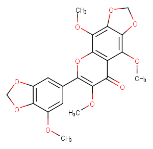 3,5,8,3'-Tetramethoxy-6,7,4',5'-bis(methylenedioxy)flavone图片