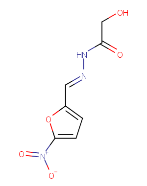 Glycolic acid,(5-nitrofurfurylidene)hydrazide图片