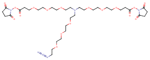 N-(Azido-PEG3)-N-bis(PEG3-NHS ester)图片