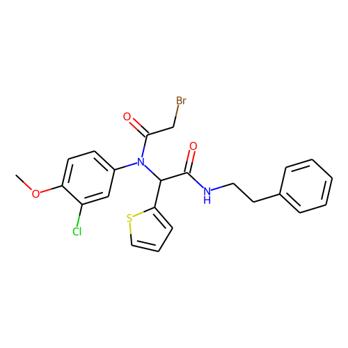 2-Thiopheneacetamide,α-[(2-bromoacetyl)(3-chloro-4-methoxyphenyl)amino]-N-(2-phenylethyl)-图片