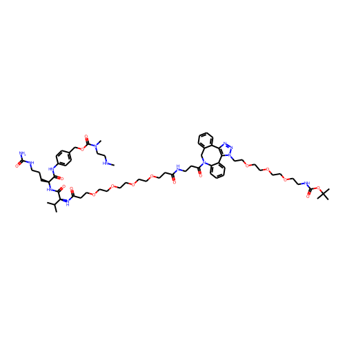 Boc-NH-PEG3-C2-triazole-DBCO-PEG4-VC-PAB-DMEA图片