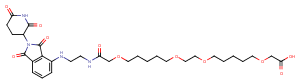 Pomalidomide-C2-amido-(C1-O-C5-O-C1)2-COOH图片
