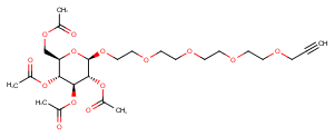 Propargyl-PEG4-tetra-Ac-beta-D-glucose图片