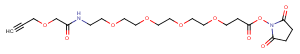 Propargyl-O-C1-amido-PEG4-C2-NHS ester图片