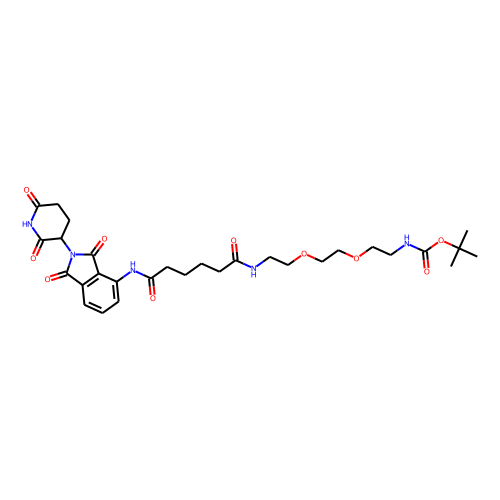 Pomalidomide-amido-C4-amido-PEG2-C2-NH-Boc图片