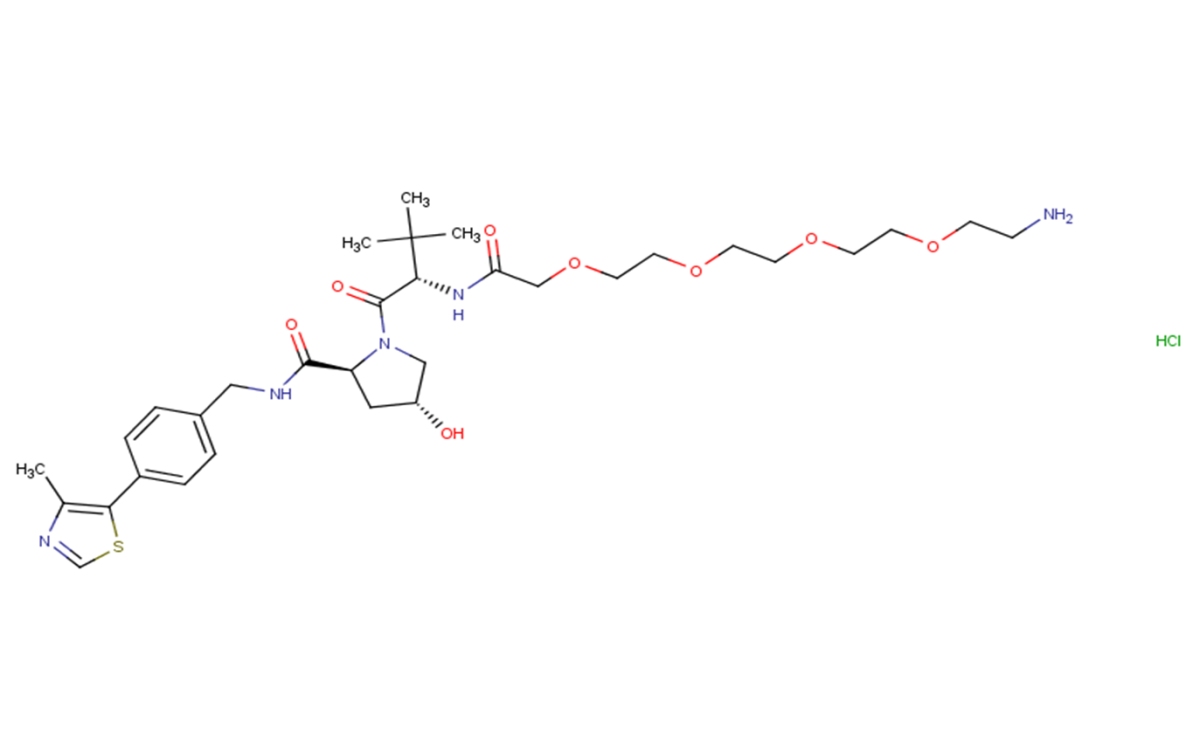(S,R,S)-AHPC-PEG4-NH2 hydrochloride图片