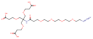 Azido-PEG4-amido-tri-(carboxyethoxymethyl)-methane图片