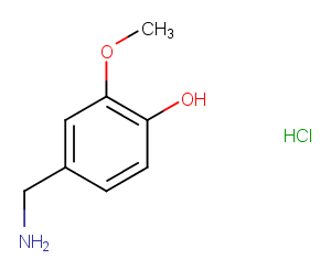 4-Hydroxy-3-methoxybenzylamine hydrochloride图片