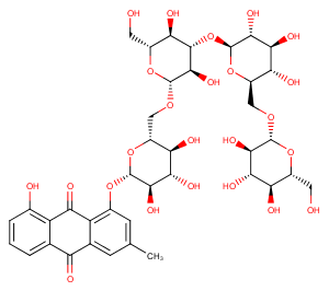 Chrysophanol tetraglucoside图片