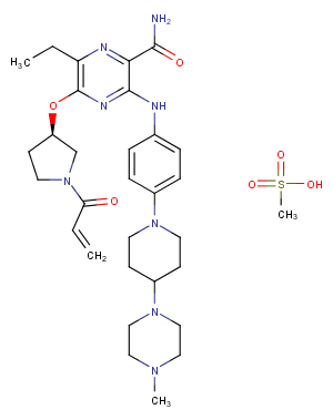 Naquotinib mesylate图片