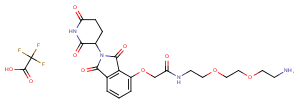 Thalidomide-O-amido-PEG2-C2-NH2 TFA图片