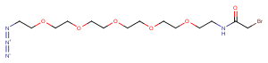 Bromoacetamido-PEG5-azide图片