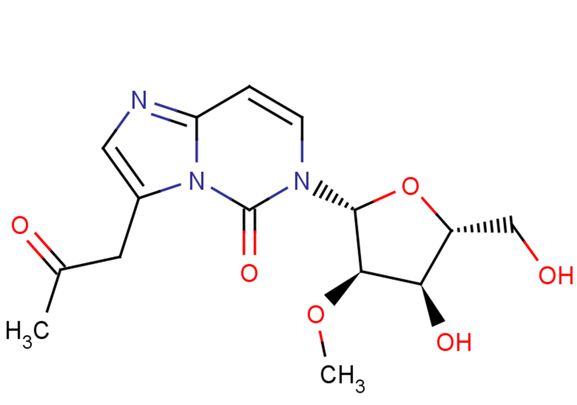 6-(2-O-Methyl-beta-D-ribofuranosyl)-3-(2-oxo-propyl)-6H-imidazo[1,2-c]pyrimidin-5-one图片