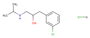 Phenethyl alcohol,m-chloro-alpha-((isopropylamino)methyl)-,hydrochloride图片