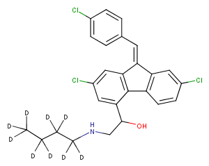 Desbutyl Lumefantrine D9图片